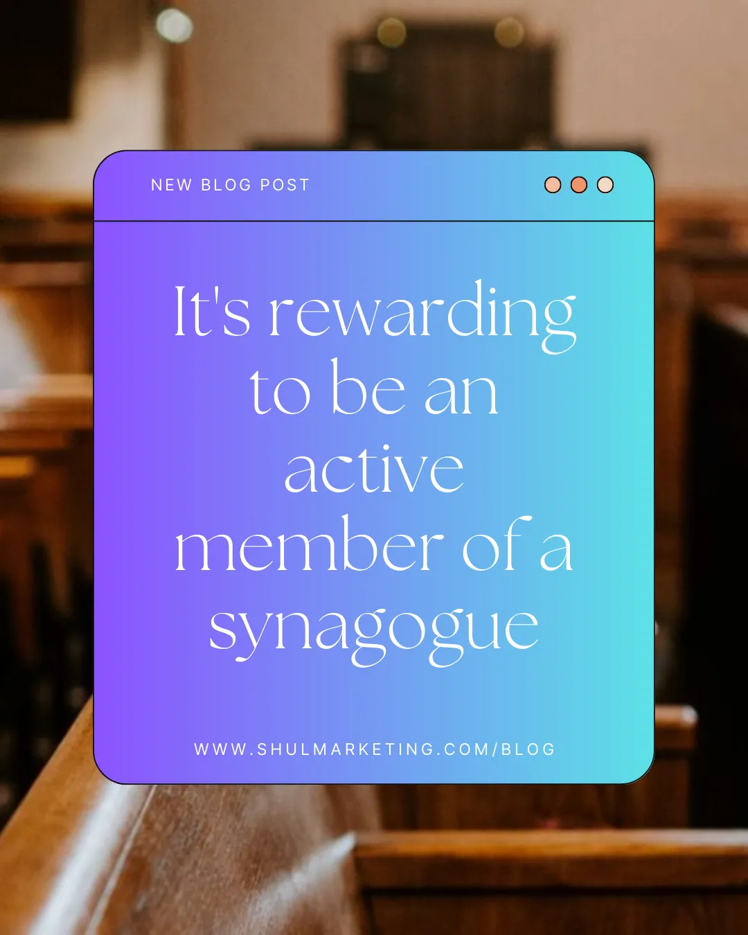 Shul Marketing Howard Wolpoff