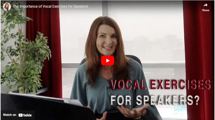 The Importance of Vocal Warm-up Exercise for SPEAKERS blogpost cover image