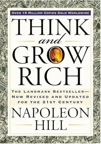 Cover of the book, "Think and grow Rich"