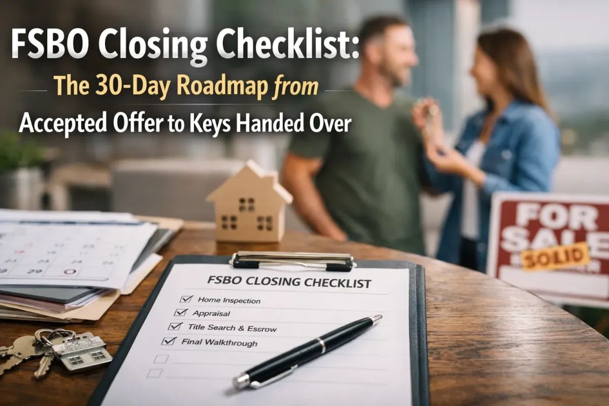FSBO Closing Checklist: The 30-Day Roadmap from Accepted Offer to Keys Handed Over | The FSBO Pro