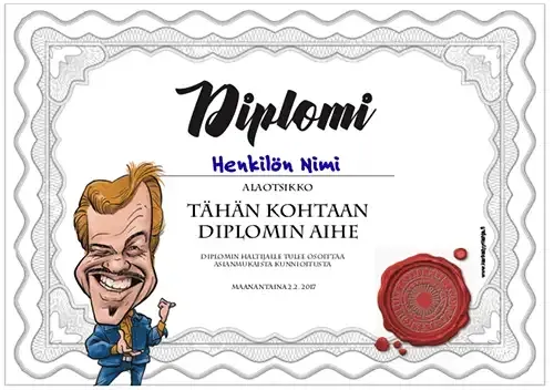 Hauska diplomipohja
