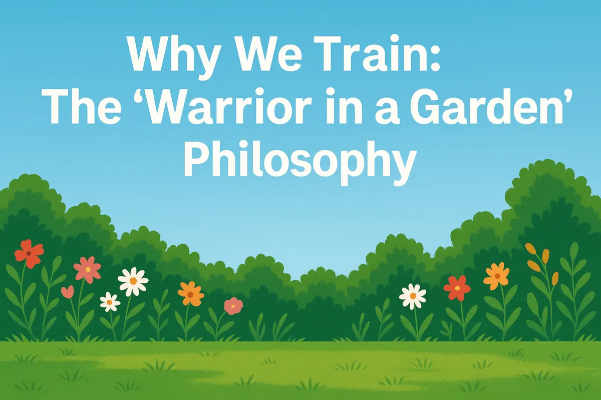 Warrior in a garden meaning Martial arts philosophy