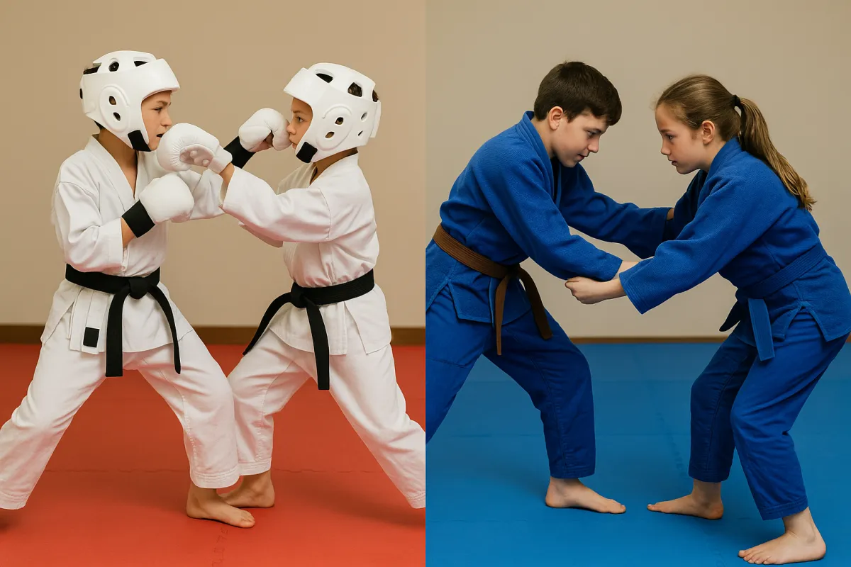 martial arts for kids, karate sparring, Jiu Jitsu sparring, Bushido Martial Arts Stockport, freestyle karate, martial arts training for children, sparring classes, self-defence training.
