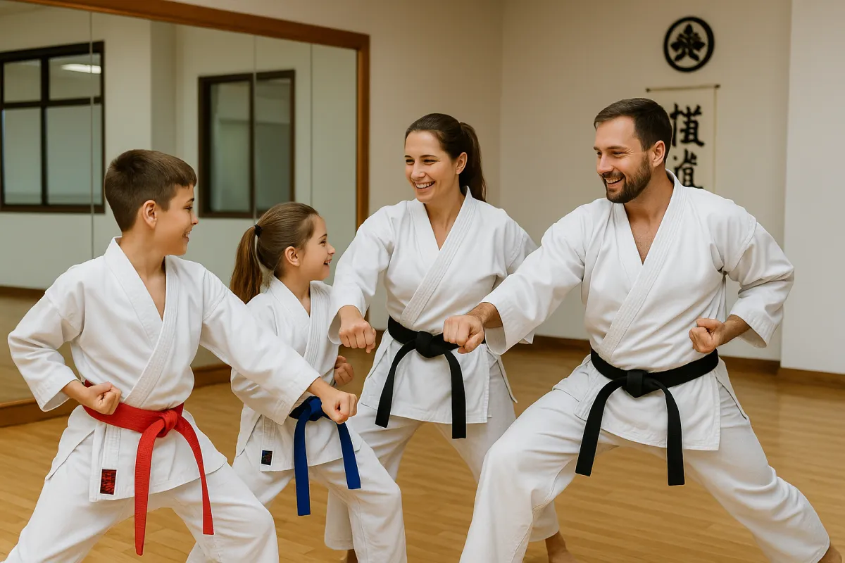 Family Martial Arts Classes Stockport martial arts for families in Stockport train together Stockport dojo Bushido Martial Arts Stockport karate and jiu-jitsu for families