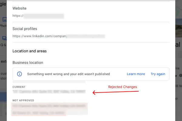 google listing