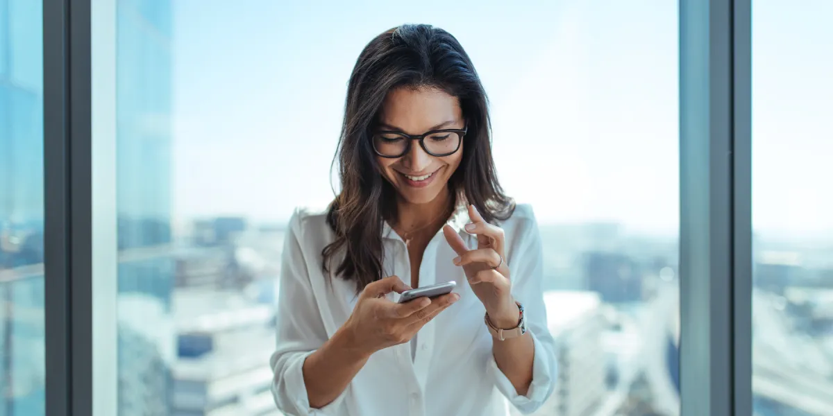 woman on phone