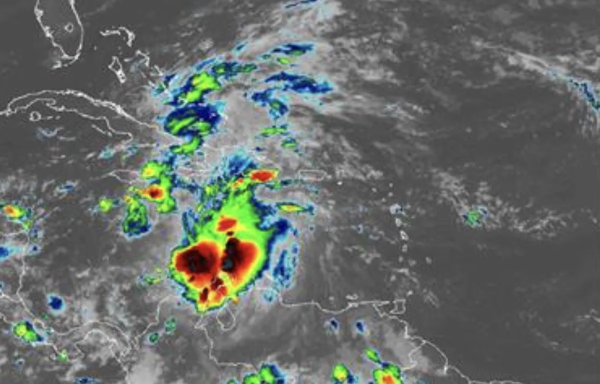 Imagen de la tormenta Melissa