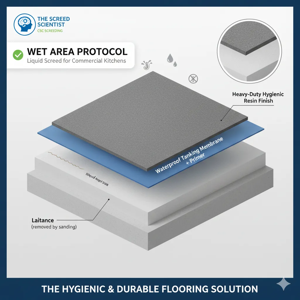 Liquid Screed in Wet Retail Areas: Risks and Requirements