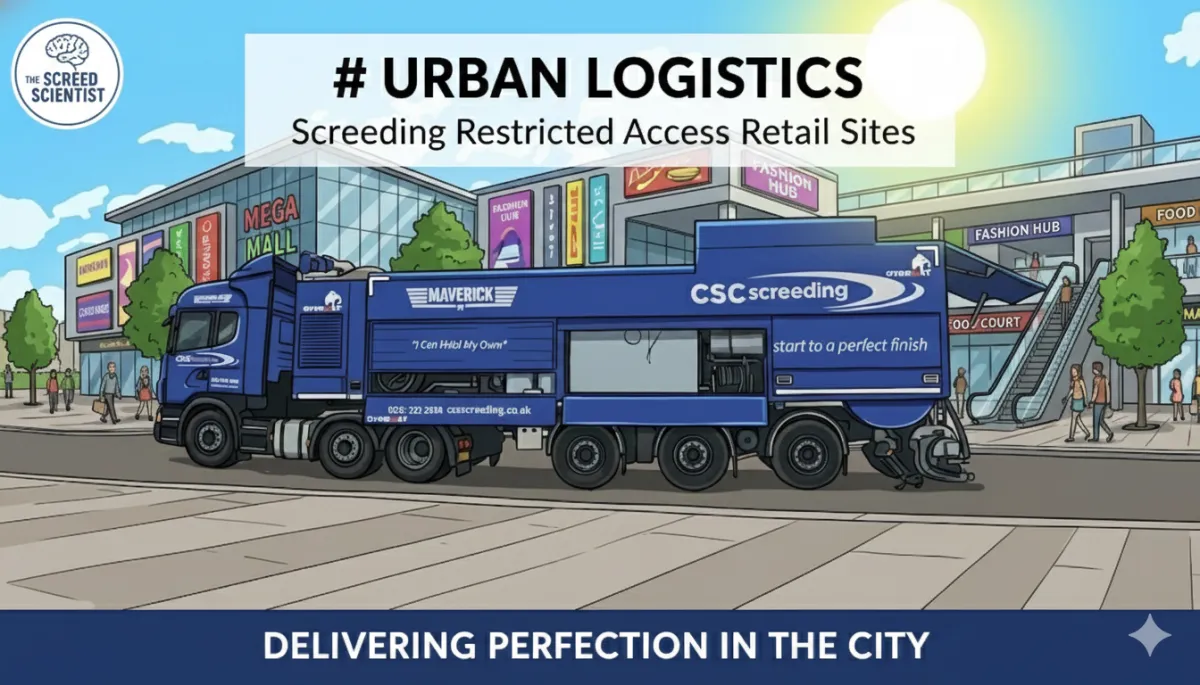 How to Get Screed onto Retail Sites with Zero Heavy Vehicle Access