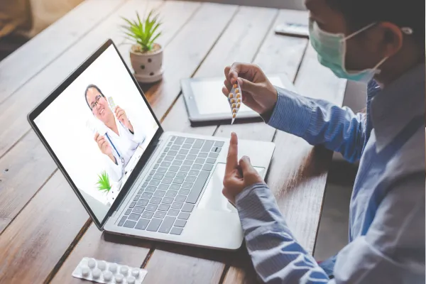 Visual of automated healthcare systems ensuring consistent patient communication and follow-up using smart technology.
