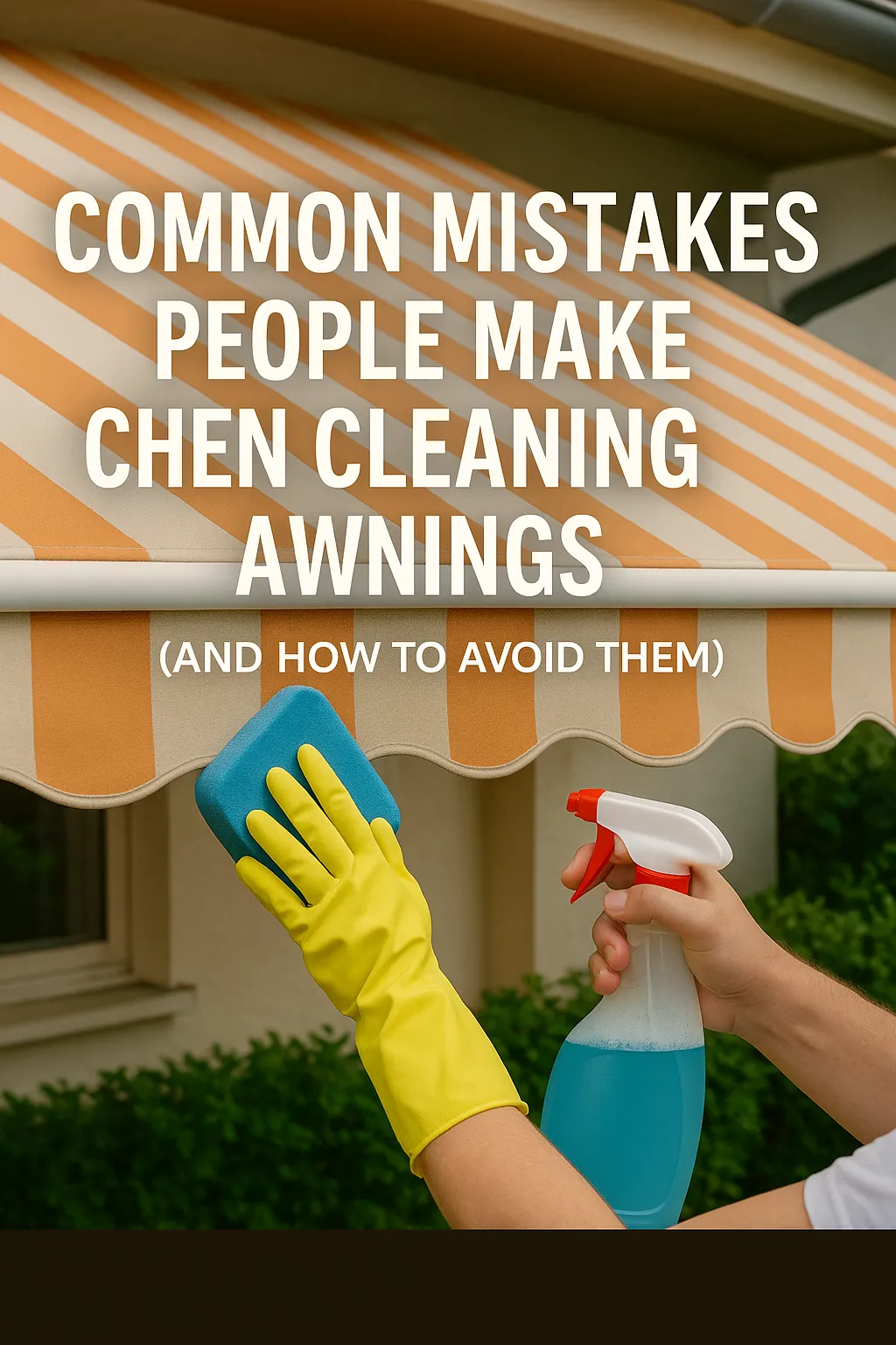 Common Mistakes People Make When Cleaning Awnings
