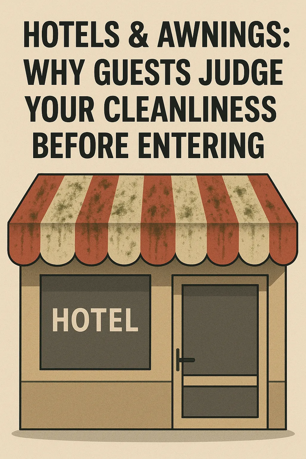 Hotels & Awnings: Why Guests Judge Your Cleanliness Before Entering