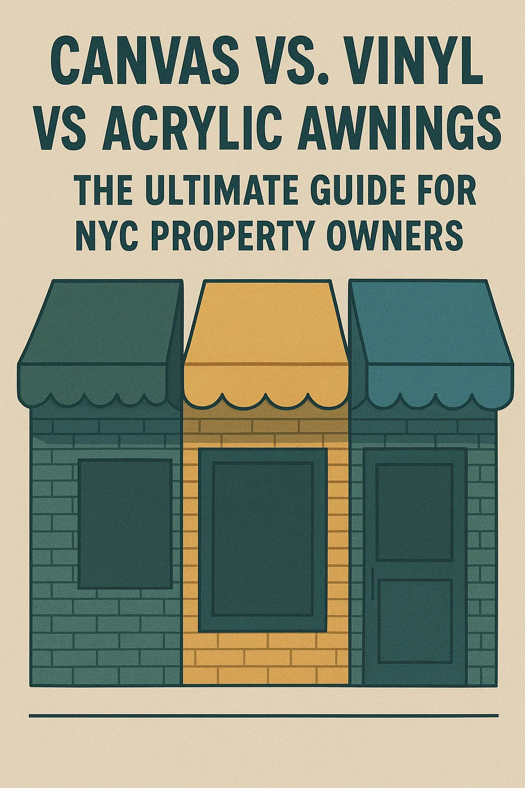 Canvas vs. Vinyl vs. Acrylic Awnings: The Ultimate Guide for NYC Property Owners