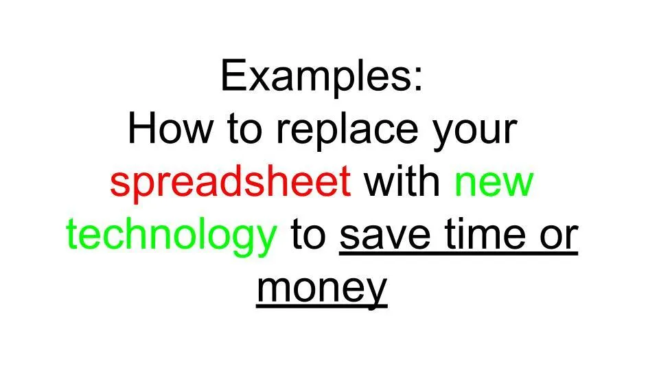 Stop using spreadsheets in your business