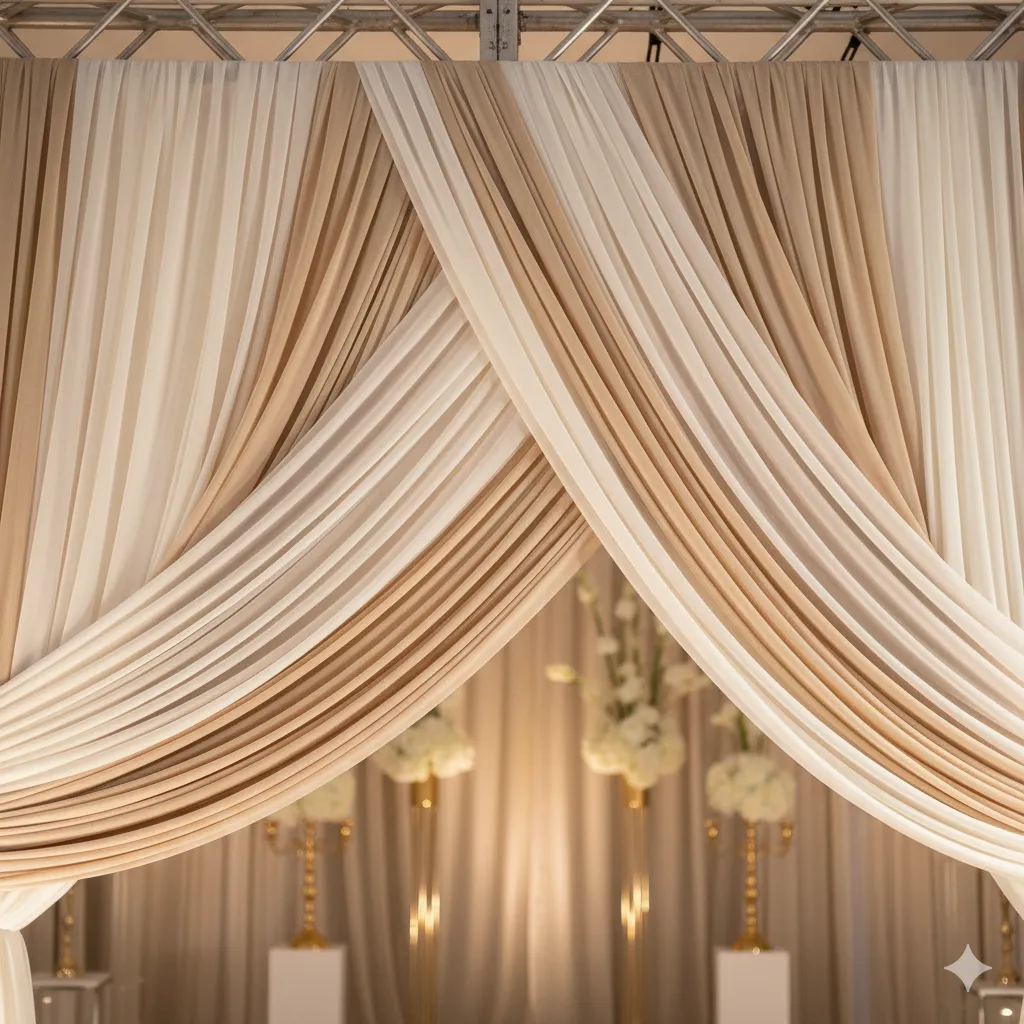 Best Fabric for Event Draping: Complete Beginner’s Guide to Choosing Draping Fabrics