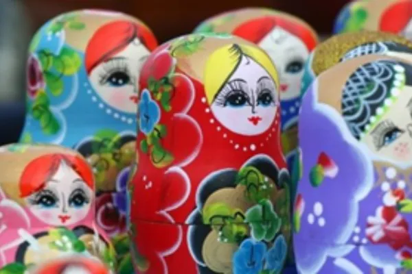 russian dolls stood up