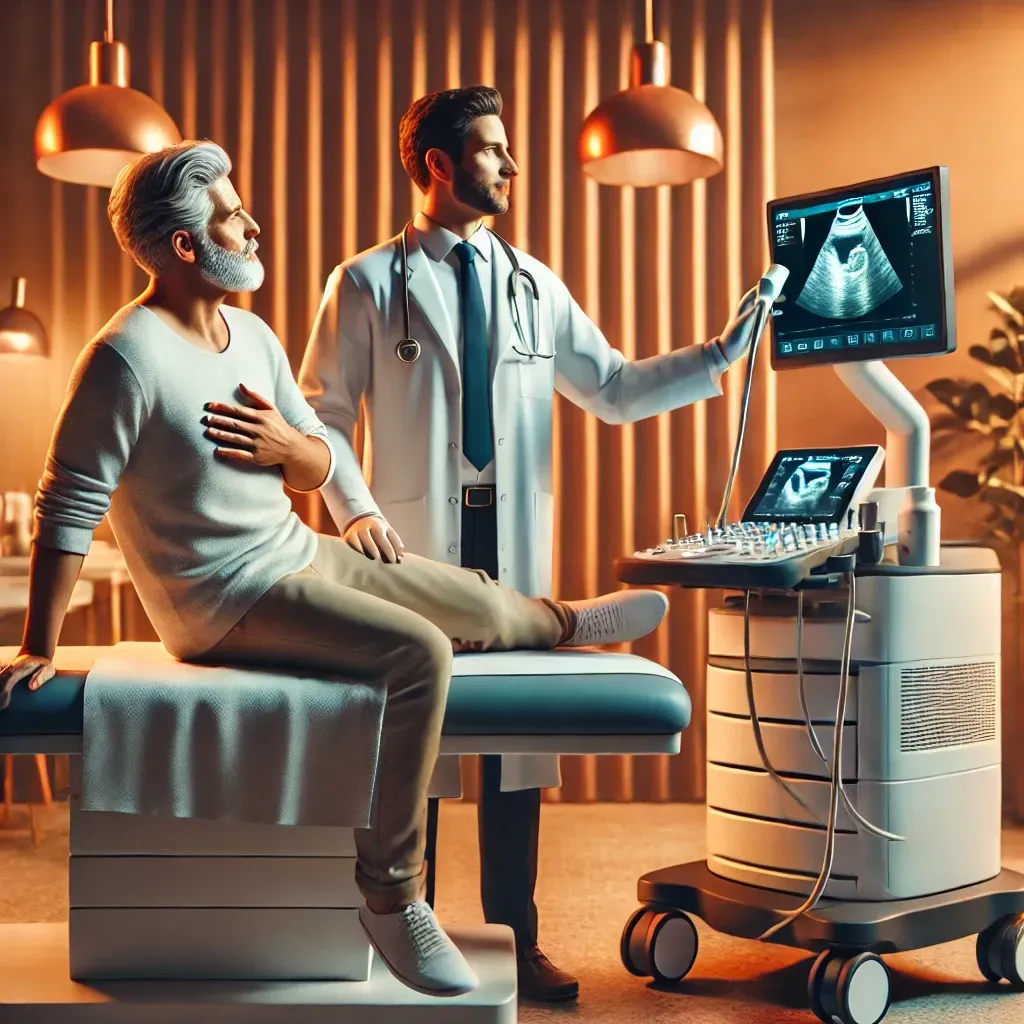Man in hospital