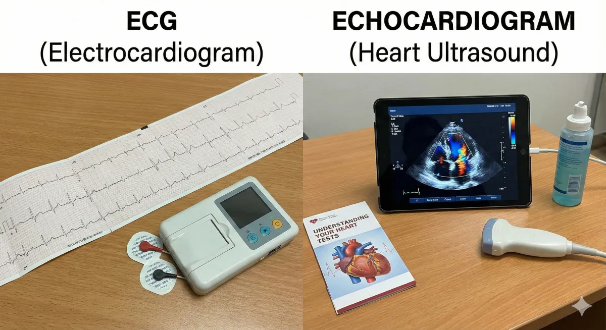 Echo vs ECG