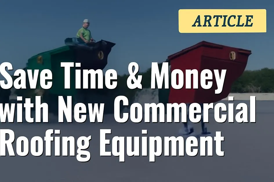 Save Time & Money with New Commercial Roofing Equipment