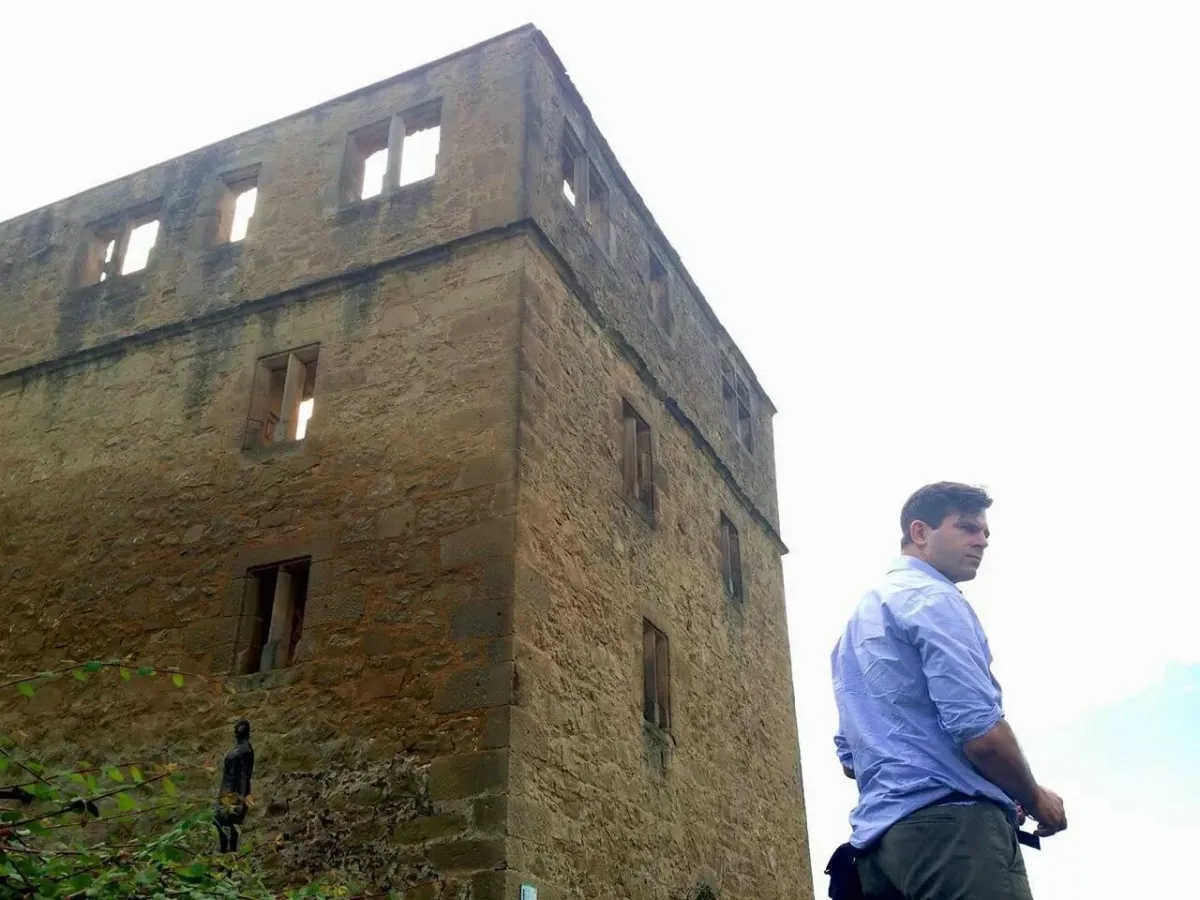 Man and a castle