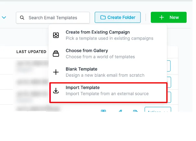 Cách nhập mẫu Email từ Mailchimp