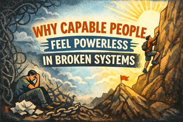 Why Capable People Feel Powerless in Broken Systems