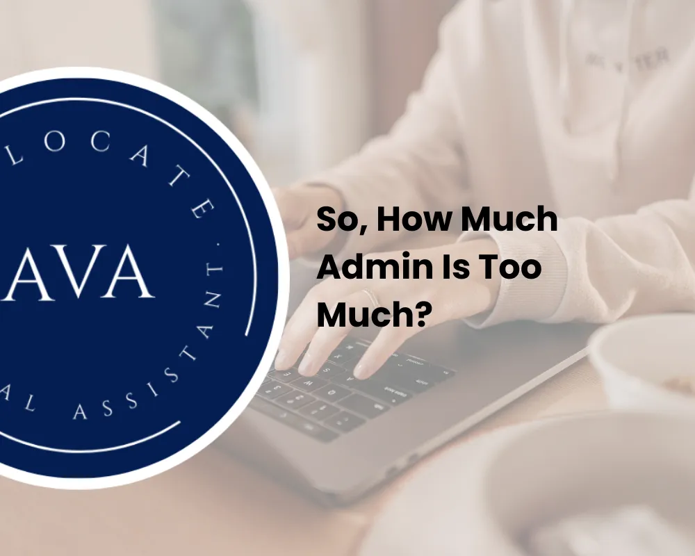  A virtual assistant with a laptop, with the Allocate-VA logo overlaid.