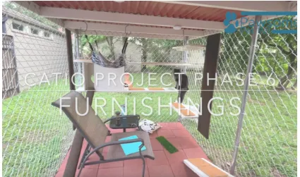 Backyard Catio Phase 6: Furnishing Fun Central
