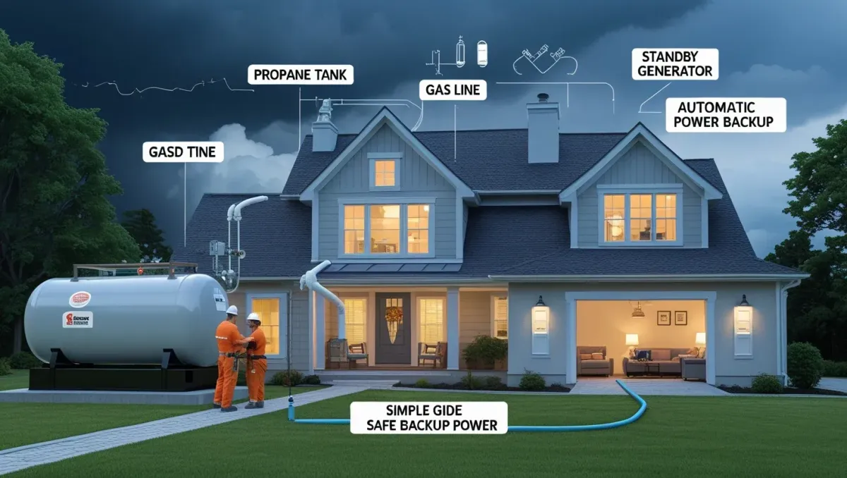 propane generator gas line installation