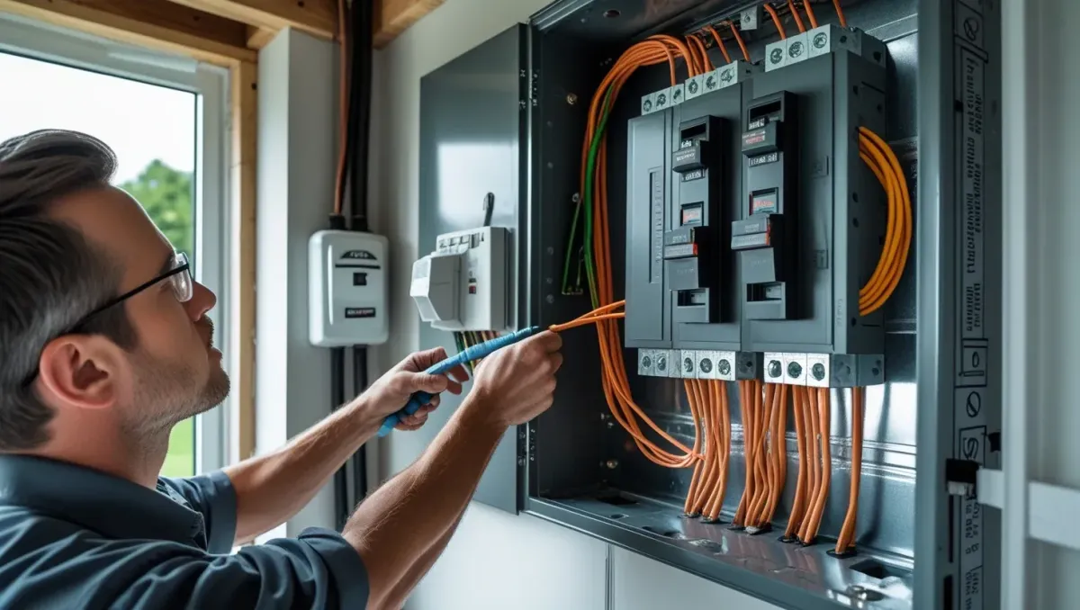 installing main electrical panel