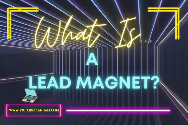 Neon signs asking the question what is a lead magnet