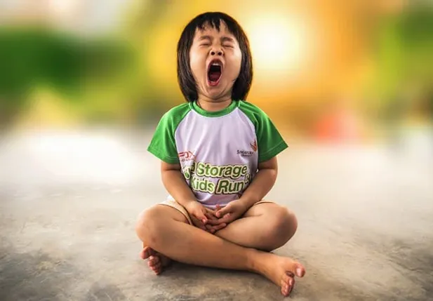 yawning
