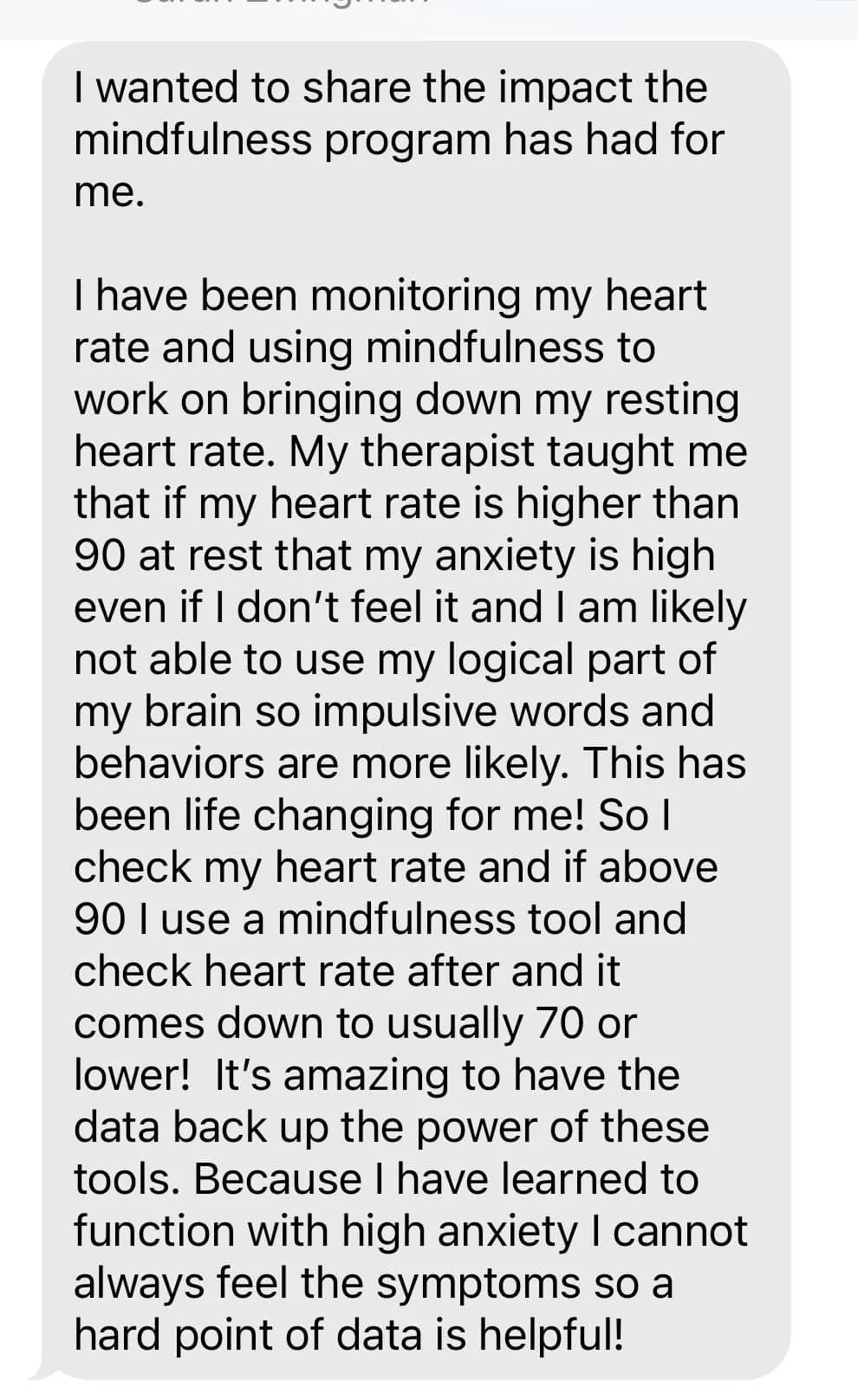 The Power of Mindfulness - Joyce's Story