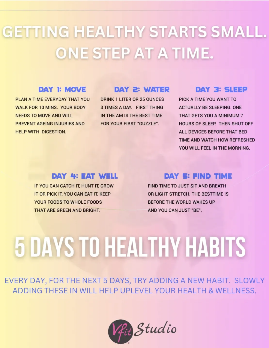 5 Days to Healthy Habits