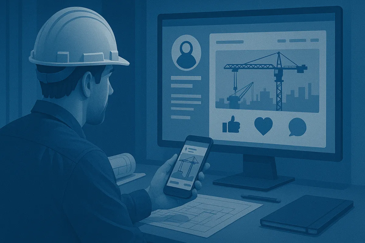 construction company social media