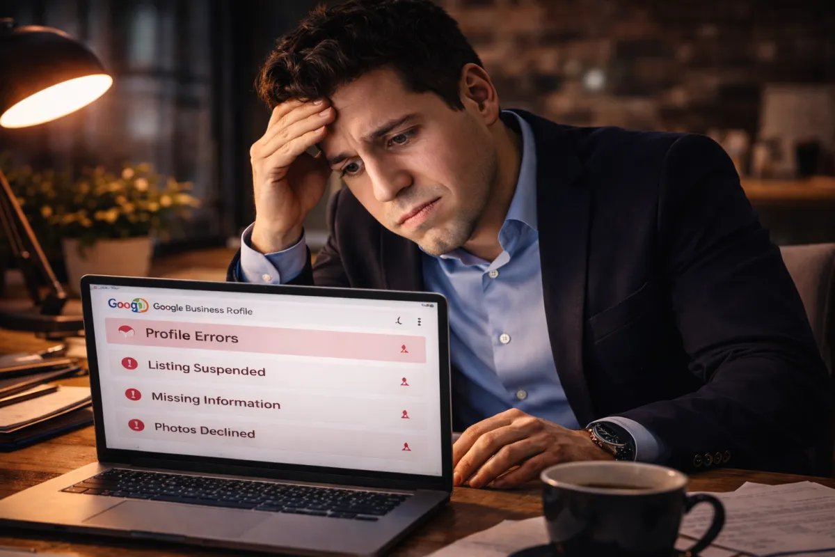 Poorly Optimized Google Business Profile