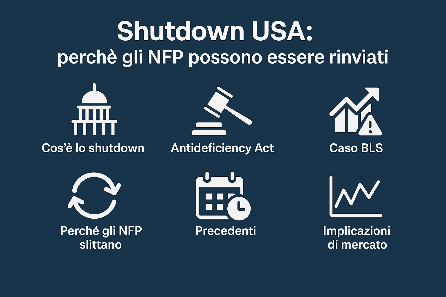 Perché in caso di shutdown il rilascio degli NFP può essere rinviato