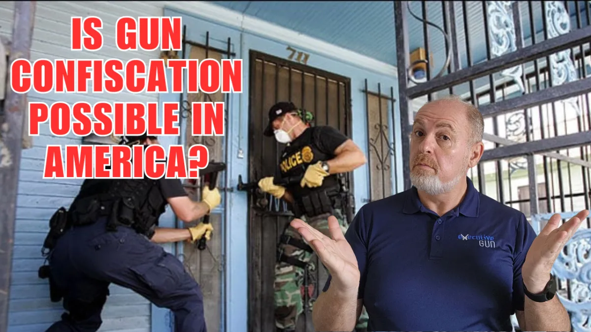 armed police officers attempting to break into a private residence to confiscate guns
