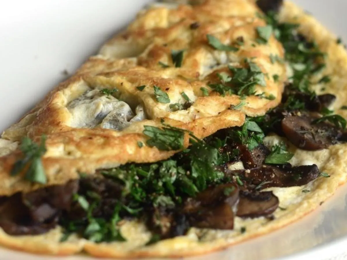 Mushroom Egg White Omelet
