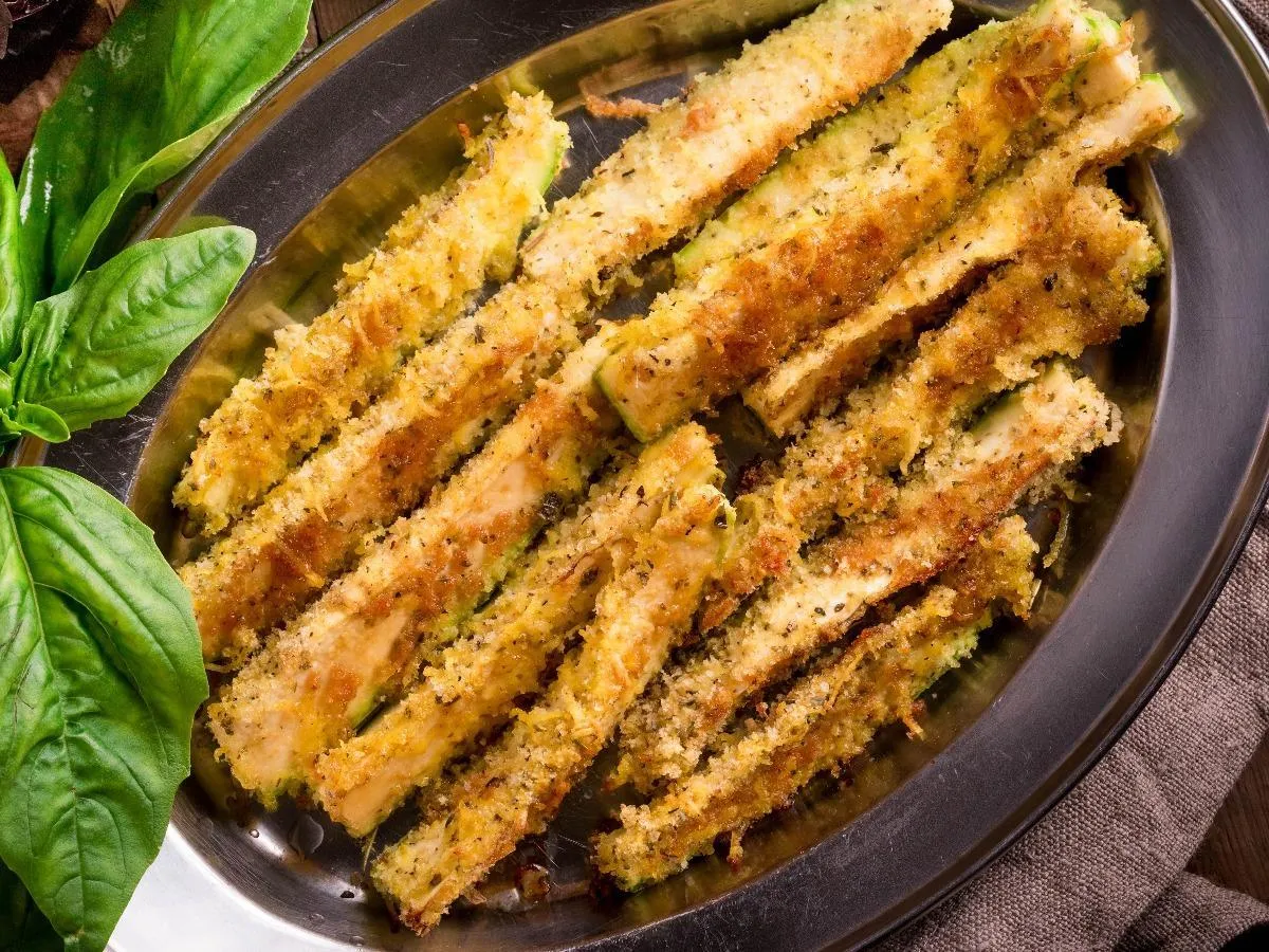 Zucchini Spears with Parmesan