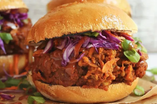 Vegan 'Pulled Pork' Sandwich