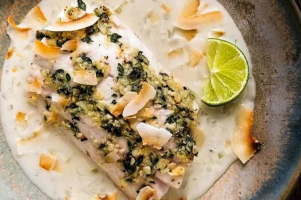 Fish with Coconut-Shallot Sauce