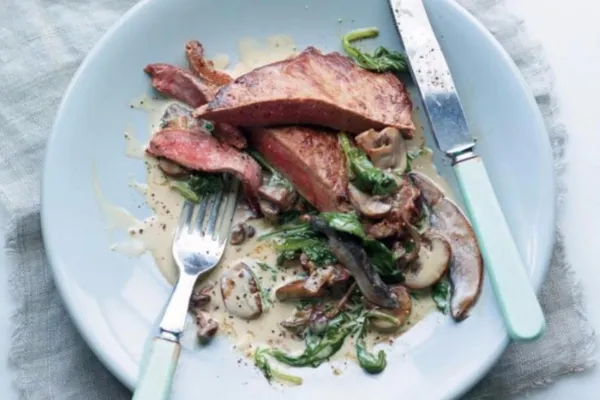 Creamy Steak and Spinach