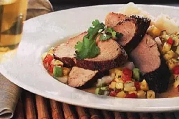 Spiced Pork Tenderloin and Avocado Salsa