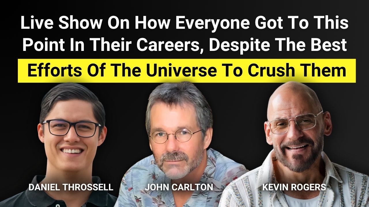 EP22: Live Show On How Everyone Got To This Point In Their Careers, Despite The Best Efforts Of The Universe To Crush Them