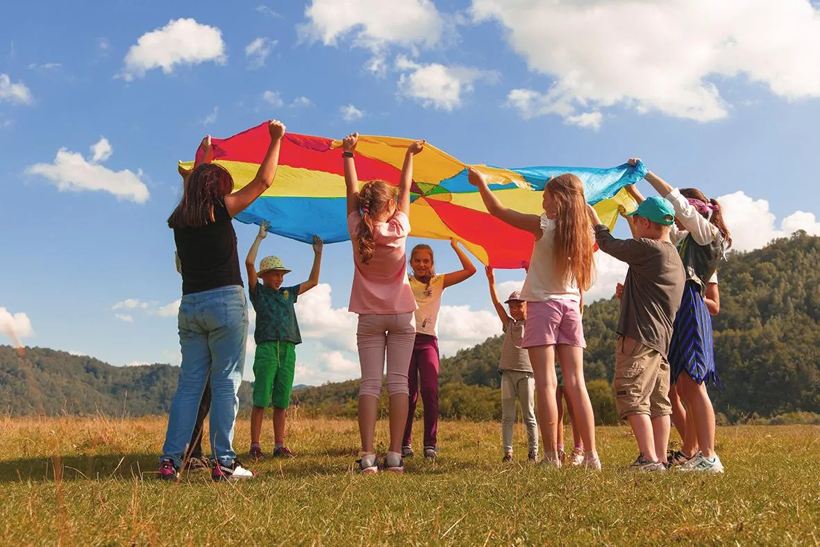 Kids playing outside