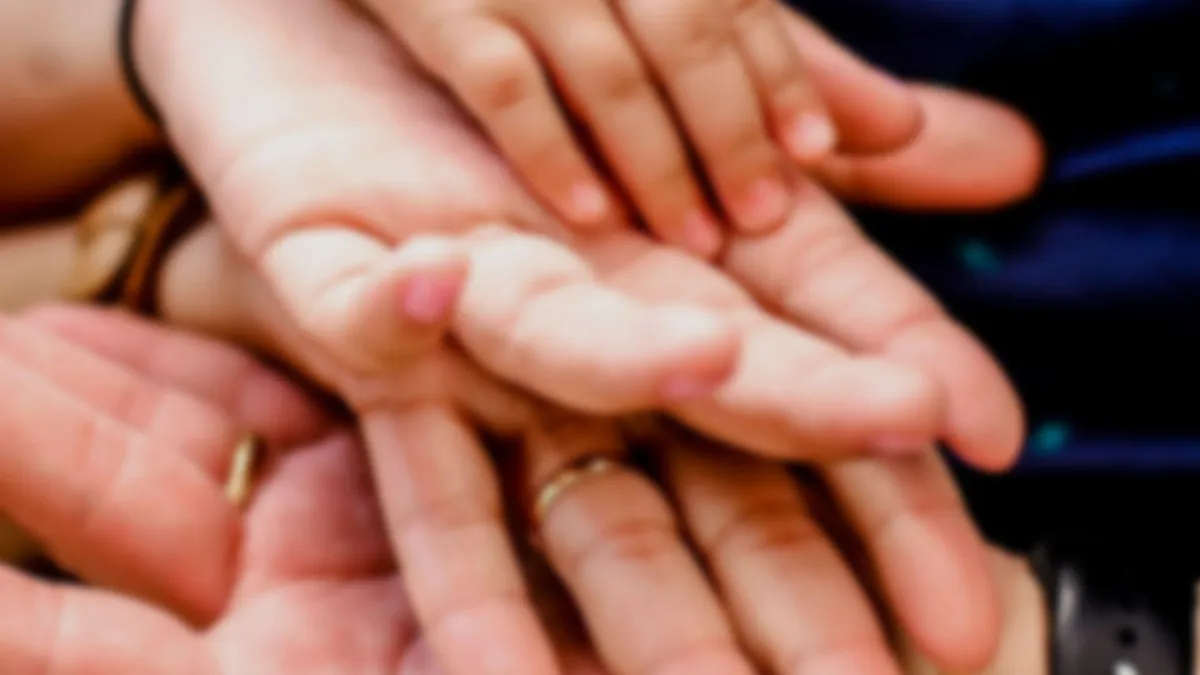 holding hands