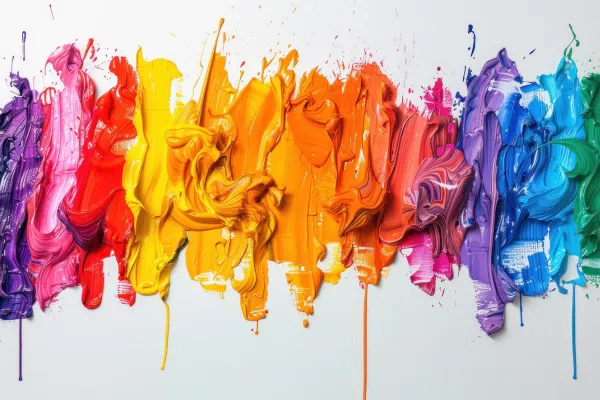 splash of color