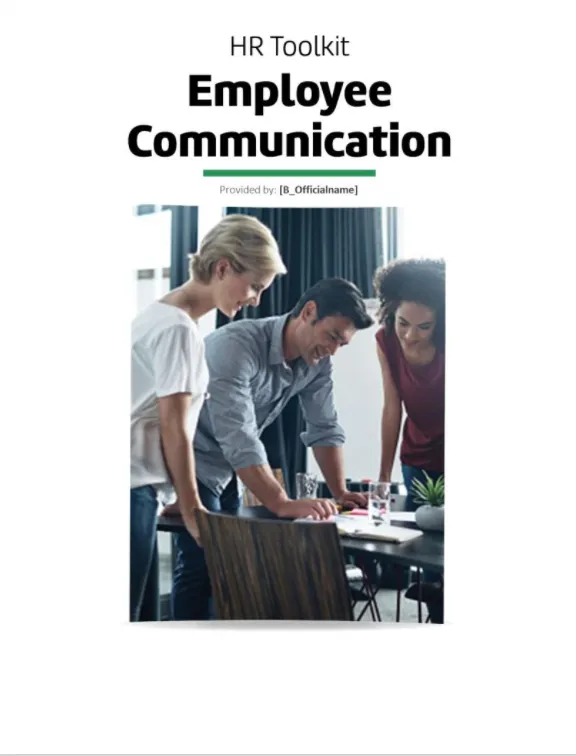 HR Toolkit  Employee Communication
