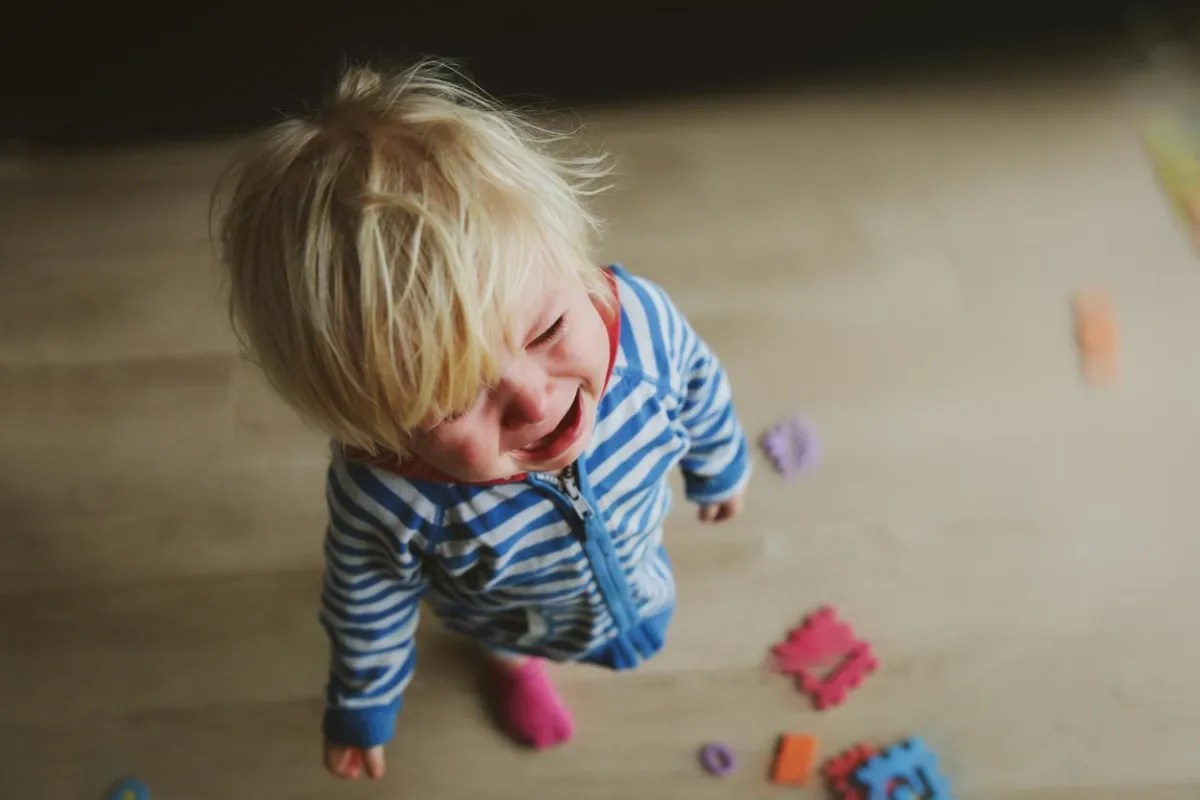 Child throwing a tantrum
